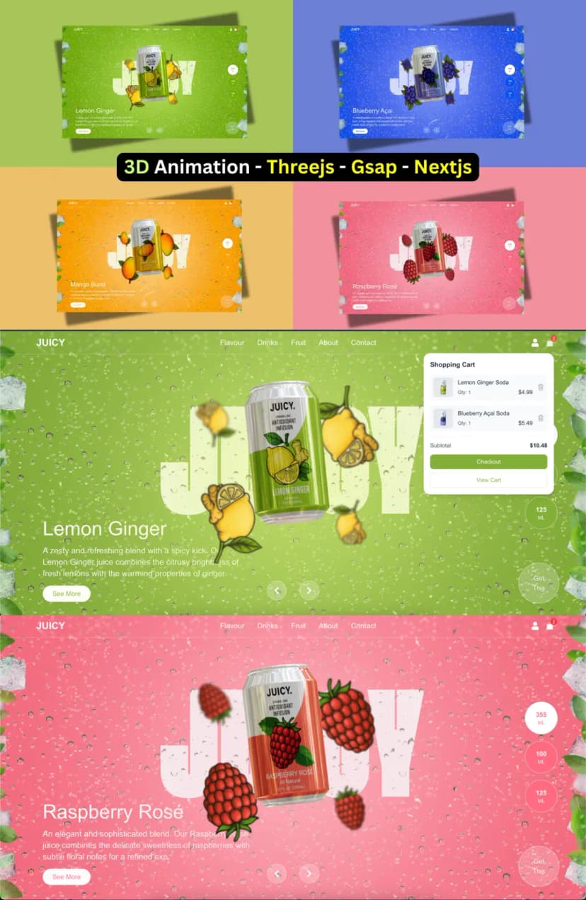3D Landing Page Template template preview