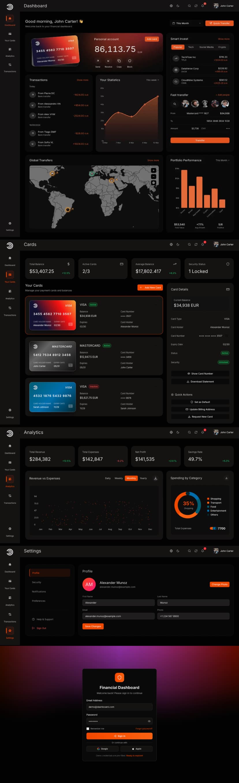 Next js dashboard template template preview