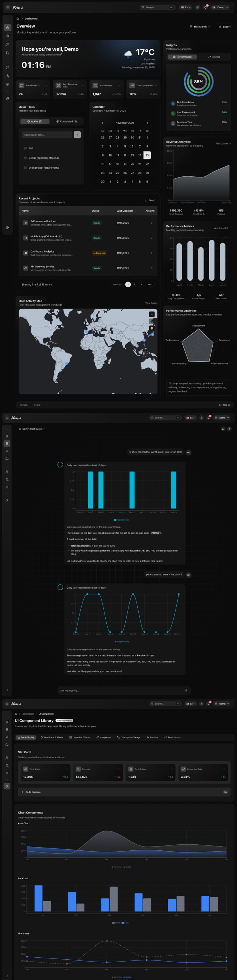 Next.js Admin Dashboard Template 2 template preview