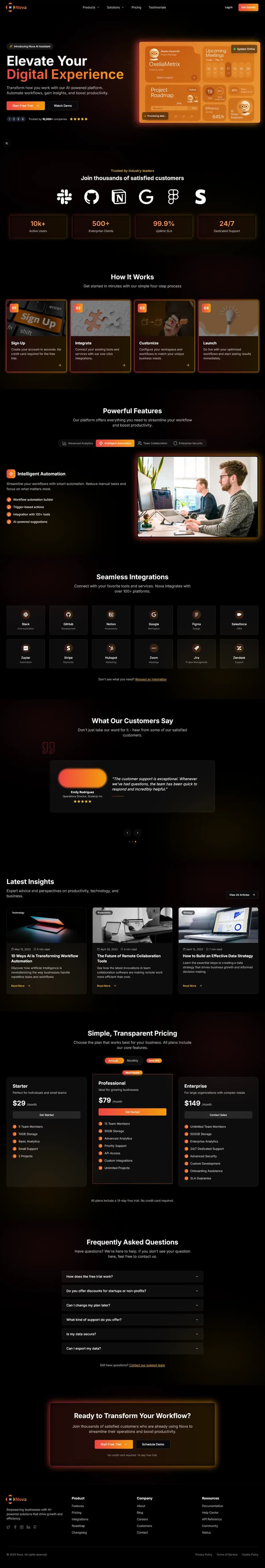 Free Company Website Template - Professional Corporate Website template preview