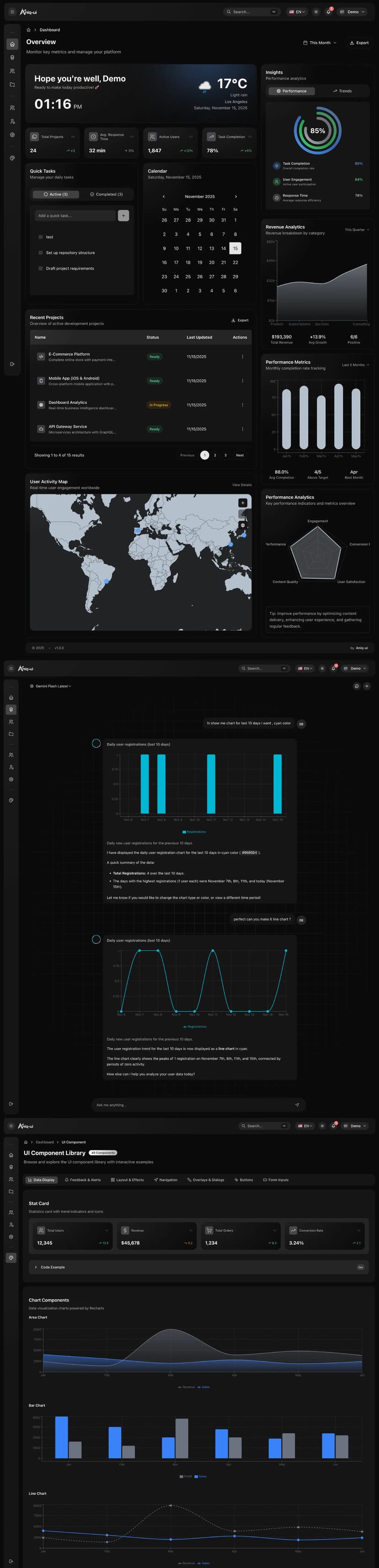 Next.js Admin Dashboard Template 2 template preview