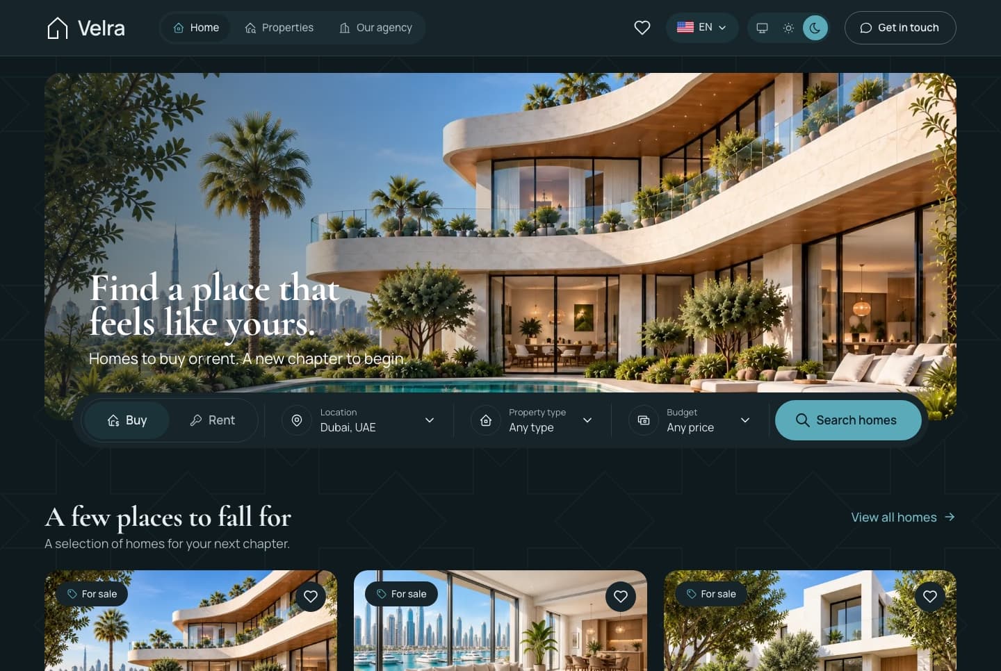 Next.js Real Estate Template with Agency Dashboard and AI Staging - Next.js Next.js Real Estate Templates template preview - Aniq-UI