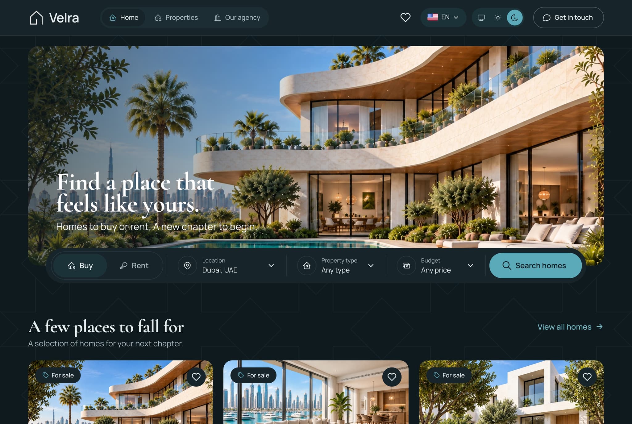 Next.js Real Estate Template with Agency Dashboard and AI Staging - Next.js Real Estate template preview - Aniq-UI